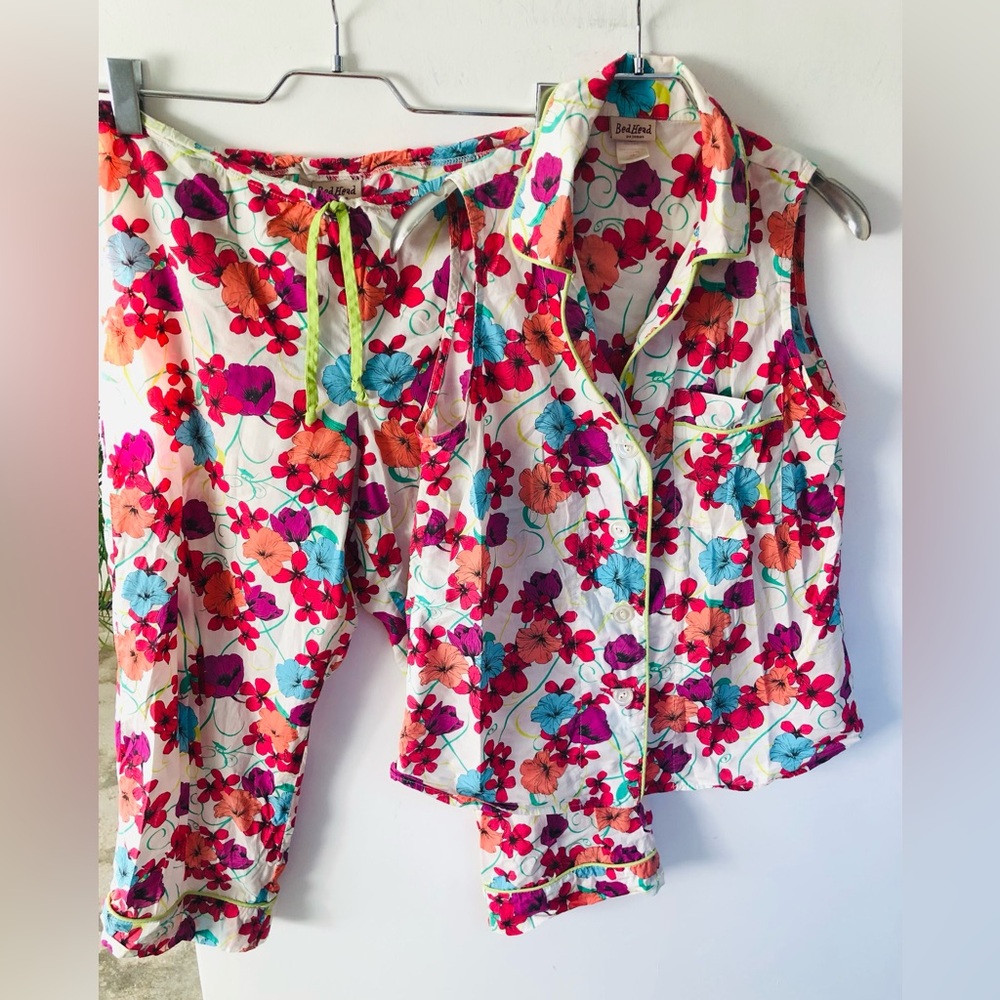 Bed Head Floral Sleeveless Pyjama Set XS